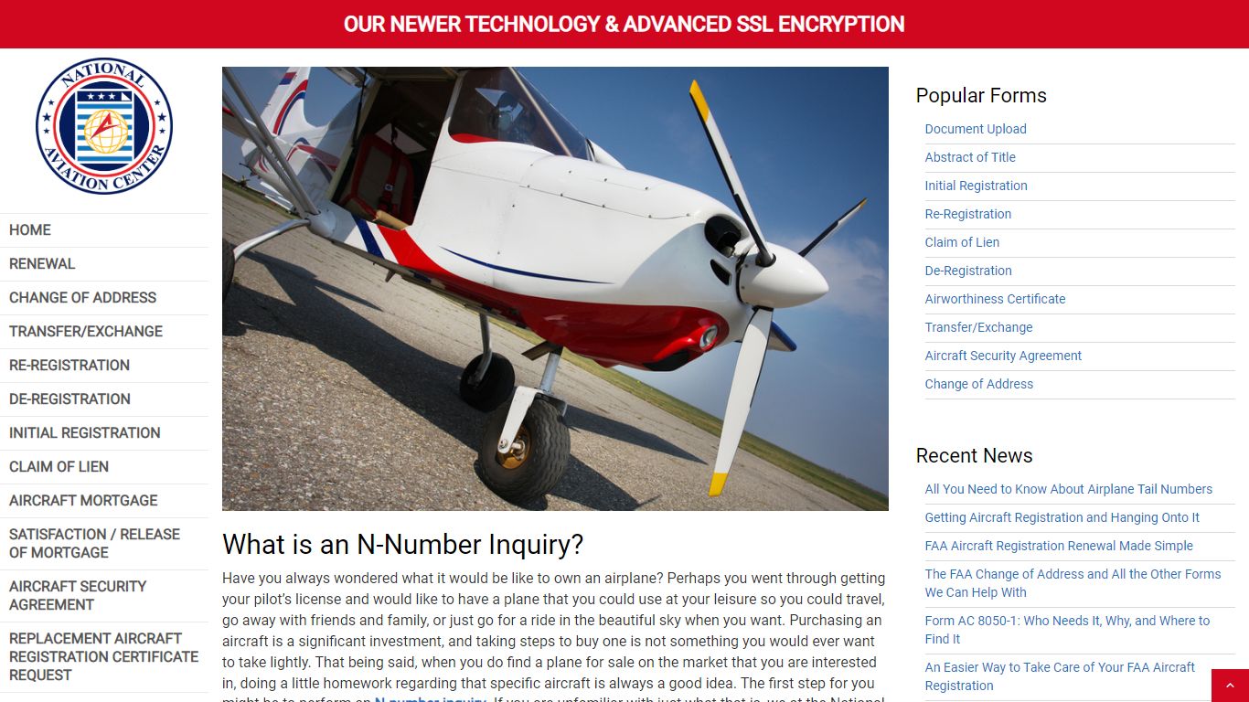 What is an N-Number Inquiry? | FAA Registry | FAA Database